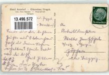 09526 O9330 Olbernhau Gebrauchsspuren Hotel Amtshof Foto AK