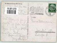 W8500 Nürnberg Fliegeraufnahme vom Zeltlager der HJ anläßlich des Reichsparteitages Photo Hoffmann HJ 1937 Gebrauchsspuren