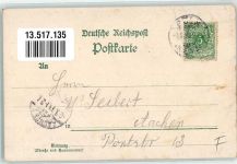50667 W5000 Köln Riehl 503 1899 Lithographie Etablissement Riehler Haus Saal Kölner Dom