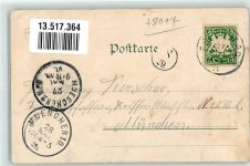 85560 W8017 Ebersberg , Oberbay 1901 Lithographie Ebersberg Ludwigshöhe Marktplatz Pfarrkirche Innenansicht