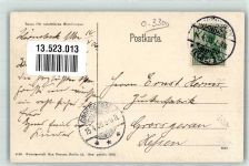 39218 O3300 Schönebeck Elbe 1906 - Rathaus Pasepartout Mädchen