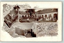 Olomouc Olmütz 1913 - Slatinice Kolonada a Pomnik Kubatuv Vnitrek Lazni