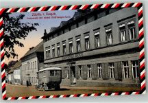 09517 O9347 Zöblitz 1916 Passepartout Haltestelle der staatl. Kraftwagen-Linie