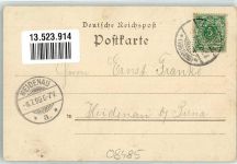 08485 O9802 Lengenfeld , Vogtl Lithographie Bahnhof Villenviertel Marktplatz Hauptstraße