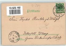 19348 O2910 Perleberg 1896 Lithographie Bäckerstraße Hotel Deutscher Kaiser Marktplatz Kriegerdenkmal
