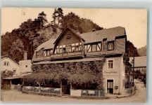 01814 O8320 Schmilka Foto AK Konditorei-Cafe Prüfer