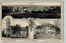 67596 W6521 Dittelsheim 1915 - Kirche Kriegerdenkmal