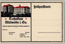 09648 O9250 Mittweida - Technikum Unseren tapfen Truppen i. Feld gewidmet Feldpostkarte