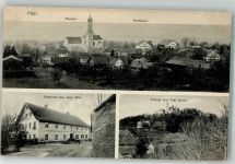 82396 W8121 Pähl 1912 - Schloß Graf Spreti Pfarrhof Gasthaus zum alten Wirt