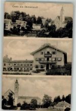 83623 W8157 Dietramszell 1914 - Rathaus Kirche St. Leonhard