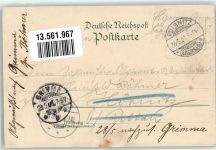 01896 O8514 Pulsnitz 1901 Lithographie Rietschel-Denkmal Marktplatz Schloßteich