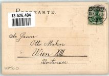 39261 O3400 Zerbst 1906 Prägedruck Passepartout Wappen Im Schloßgarten Bach