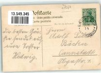 73630 W7064 Grunbach , Rems 1914 Lithographie / Künstlerkarte Gasthaus zur Krone sign. K. Fuchs