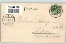 69239 W6918 Neckarsteinach 1905 Lithographie Gasthaus Schwalbennest
