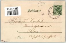 73312 W7340 Geislingen an der Steige 1898 Lithographie Ottmar Zieher Württbg. Metallw. Fabrik Eybach