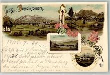 83671 W8174 Benediktbeuern Lithographie Adelskorrespondenz Remonte-Depot Bichl Kloster Verlag Ottmar Zieher-München