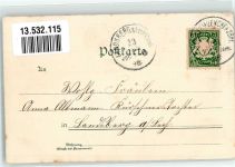 86830 W8930 Schwabmünchen 1898 Lithographie Oberer Markt Kriegerdenkmal Marktplatz