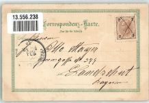 Cheb Eger 1900 Lithographie Marktplatz Schwarzer Turm Stadthaus