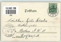 10115 O1199 Köpenick 1902 Lithographie Schloß Post Rathaus Wappen