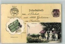 66538 W6680 Neunkirchen , Saar 1909 - Gruß-Postpaketkarte Ein Paket mit 1000 Grüssen Das Schützenhaus