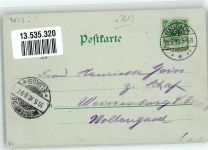77756 W7613 Hausach , Schwarzwaldbahn 1898 Lithographie Volkstrachten Bahnhof Hausach-Dorf Schloßberg Kreuzberg-Kapelle