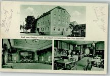 09337 O9271 Grumbach b Hohenstein-Ernstthal Foto AK Gasthaus Tivoli Gaststube Festsaal