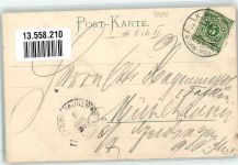 73430 W7080 Aalen , Württ 1900 - K.Württ. Bahnpost 85 St 7.1.0078 Kriegerdenkmal Schubartdenkmal Erh. II.