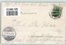 10115 W1000 Halensee 1904 Gebrauchsspuren Lithographie Gasthaus Kurfürstenpark Festsaal