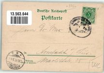 37547 W3350 Kreiensen 1897 Lithographie Eisenbahn-Viadukt Bahnhof Speisesaal Buffet Bahnpost Hannover-Kassel