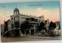 47441 W4130 Moers 1913 - Neumarkt Neustrasse Geschäftshaus Korthauer Denkmal