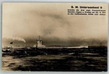 S.M. Unterseeboot 9 U-Boot Foto AK