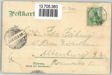 17268 O2091 Flieth 1903 BOAKC Lithographie Gasthaus Karl Kurzhals