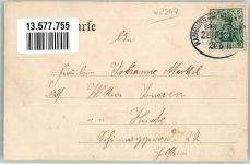 25774 W2247 Lunden , Holst 1911 - Friedrichstrasse Bahnpost Hamburg- Zug 1011