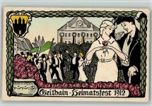 04643 O7230 Geithain BOAKC Heimatfest 1912 Künstlerkarte