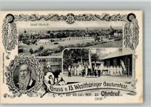 99885 O5807 Ohrdruf 1907 BOAKC 15. Westthüringer Gauturnfest 1907 Turner Portrait Turnvater Jahn