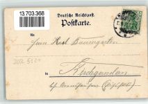 99510 O5321 Niederreißen BOAKC Gasthaus Zum halben Mond Schule Kirche Lithographie