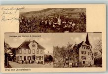 74629 W7114 Untersteinbach , Württ - Gasthaus zum Adler Villa Ev. Kirche
