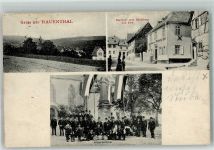 65343 W6228 Rauenthal , Rheingau - Kriegerdenkmal Musikkapelle Gasthaus zum Rheinberg Post