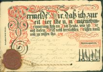 W2400 Lübeck Alkohologramm Echtes Siegel Ort lt. Stempel Besondere Karte