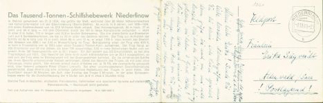 16248 O1301 Niederfinow Klapp AK Schiffshebewerk