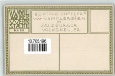 Salzburg WW 911 Löffler Bertold Jugendstil Wiener Werkstätte BOAKC