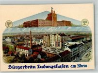 W6700 Ludwigshafen am Rhein Werbung Bürgerbräu Brauerei