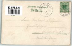 36404 O6220 Stadtlengsfeld 1899 Lithographie Kirche Schützenburg Alte Burg Schloss signiert Künstlerkarte