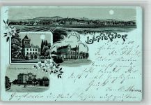 Landeshut in Schlesien Kamienna Góra 1900 BOAKC Schloss Kreppelhof Handlung Rinkel Bahnhof Leptersdorf MondscheinLithographie