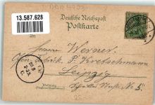 06231 O4203 Bad Dürrenberg 1901 Lithographie Gasthaus Amtsberg An der Saale
