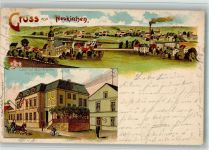 08459 O9632 Neukirchen , Pleiße 1901 BOAKC Lithographie Gasthaus Weintraube