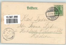 10115 W1000 Wilmersdorf 1905 Lithographie Uhlandstrasse Bismarck-Gymnasium