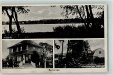 15741 O1602 Bestensee Gebrauchsspuren See Gasthaus Siedlerheim H. Lötschert Siedlung Fahrrad
