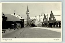 Vrchlabi Hohenelbe Foto AK Kirche Winter Schnee