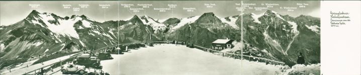Grossglockner Klapp AK 2-fach Hochalpenstraße Oldtimer Fahrrad